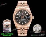 AR+ Factory Weighted Version Rolex SKY-DWELLER Black Face 904L Watch 42mm